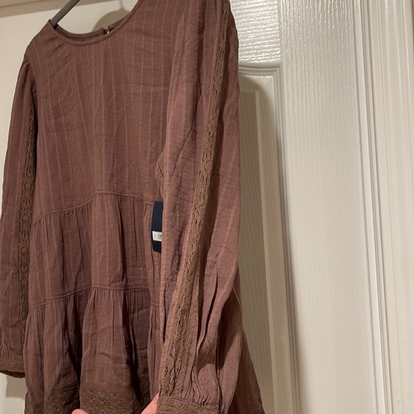 New Lucky Brand Women's Tiered Long Sleeve Tunic size S - Picture 6 of 9